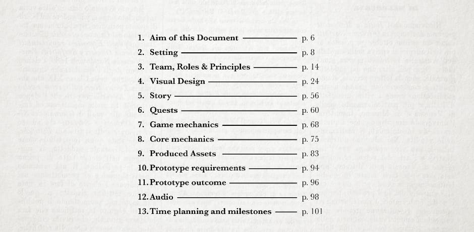 Vollumfängliches Game Konzept